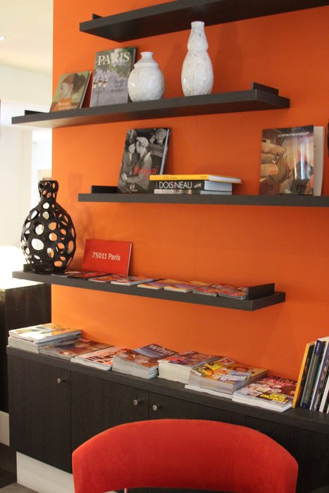 deco chambre orange et noir