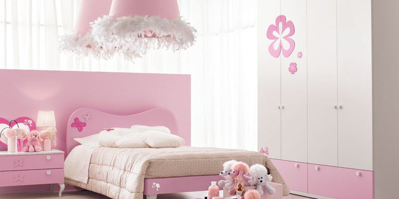 deco chambre rose et blanc