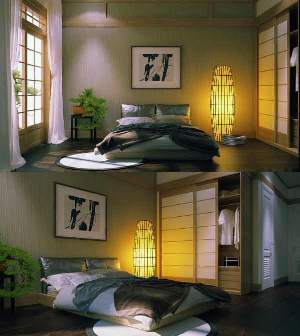 deco chambre zen japonais