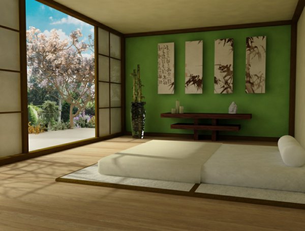 deco chambre zen japonais