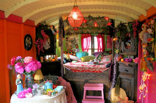 deco roulotte boheme