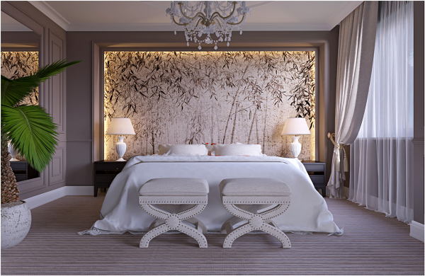 decoration chambre adulte papier peint