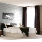 decoration chambre lambris blanc