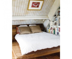 decoration chambre lambris blanc