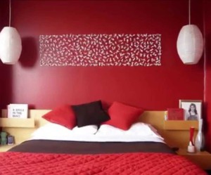 decoration chambre noir et rouge