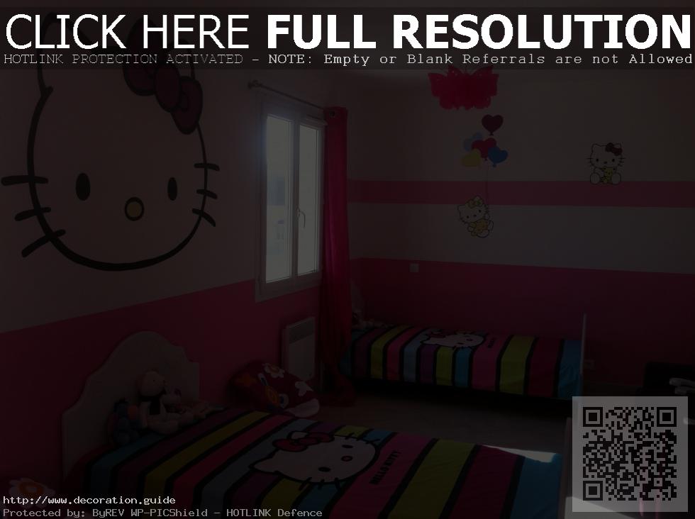 decoration de chambre hello kitty
