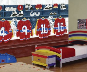 decoration de chambre+hockey canadien