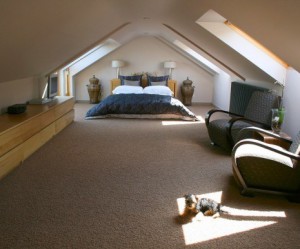 decoration de chambre mansardee