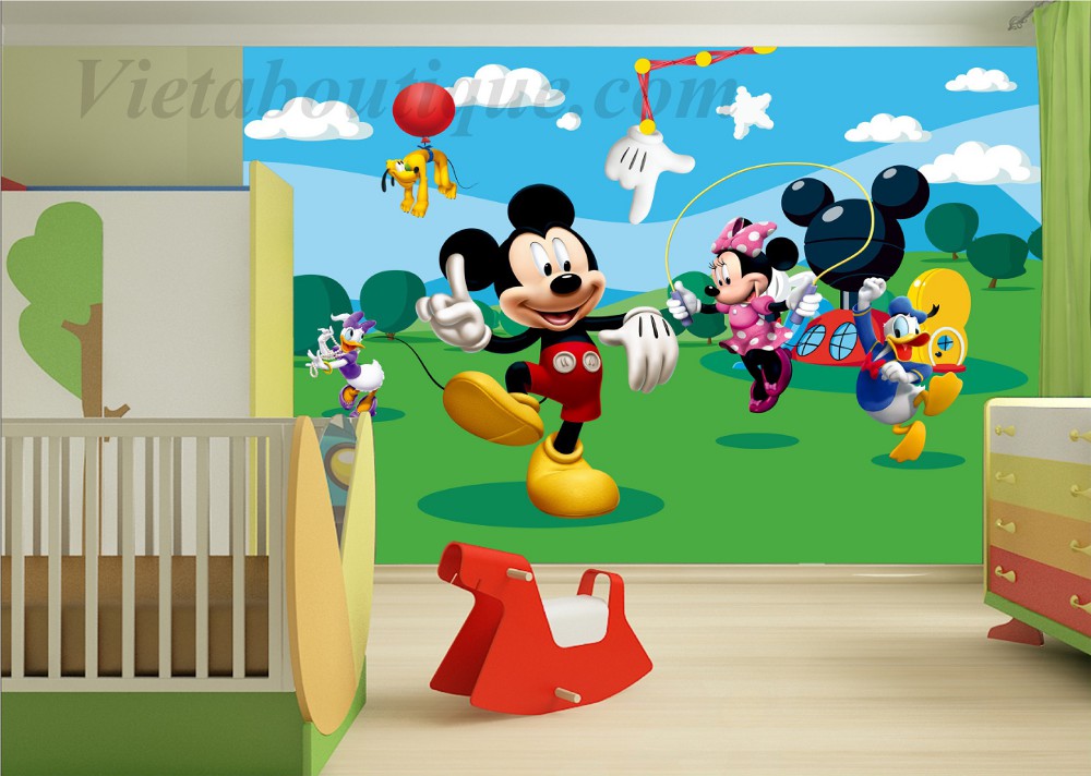 decoration de chambre mickey