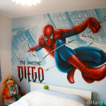 decoration de chambre spiderman
