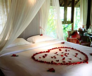 decoration de lit romantique