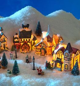 fabriquer deco village de noel