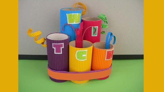 fabriquer objet deco en carton