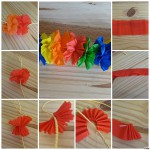 faire decoration avec papier crepon