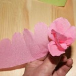 faire decoration avec papier crepon