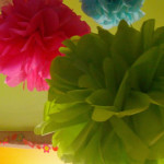 faire decoration avec papier crepon