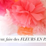 faire decoration avec papier crepon