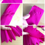 faire decoration avec papier crepon