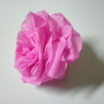 faire decoration avec papier crepon