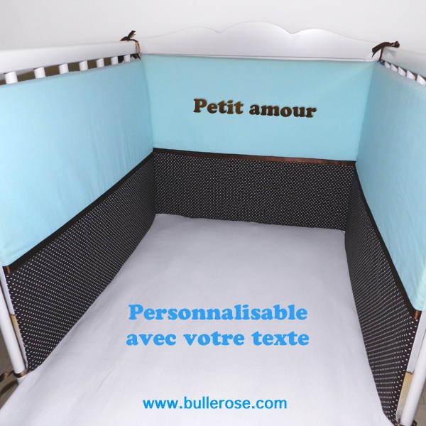 tour de lit bebe hauteur 60 cm