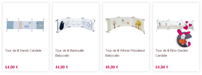 tour de lit bebe hauteur 60 cm